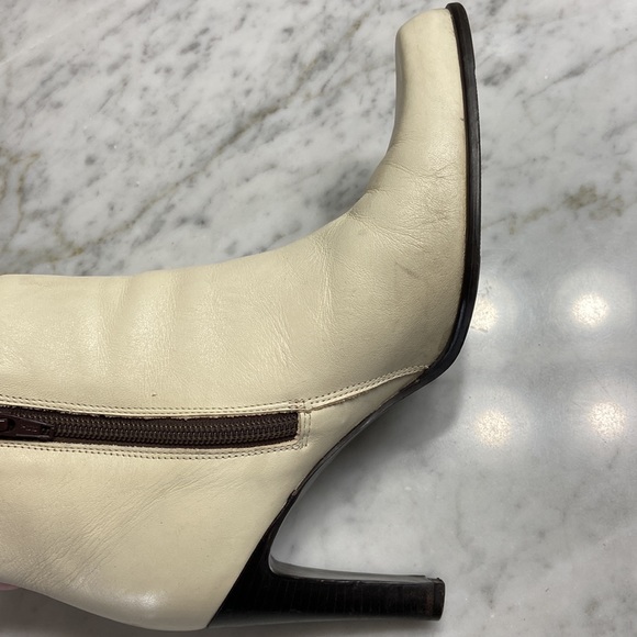 Nine West Renya Cream Ankle Boots - Picture 12 of 14